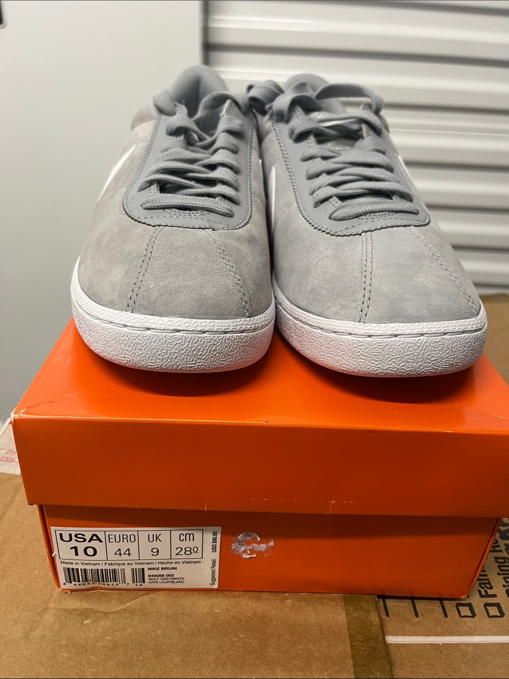 Grey Suede Men's Casual Sneakers